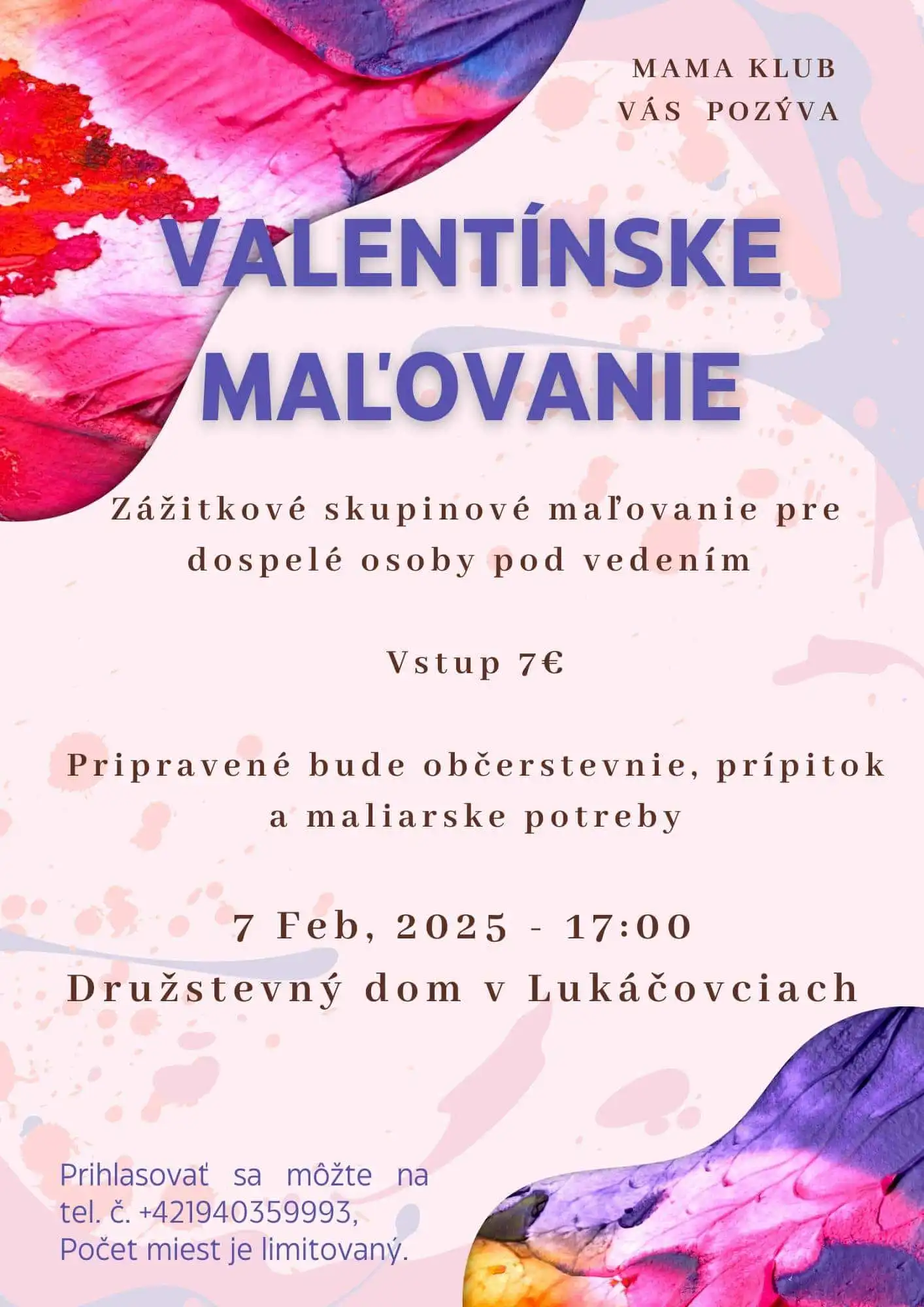 Valentínske maľovanie