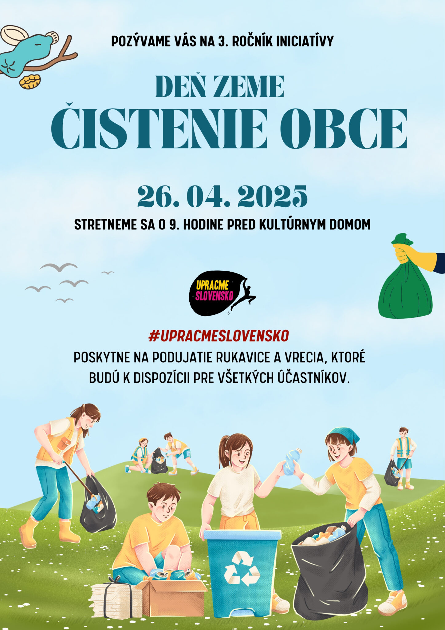 Deň Zeme – Čistenie obce