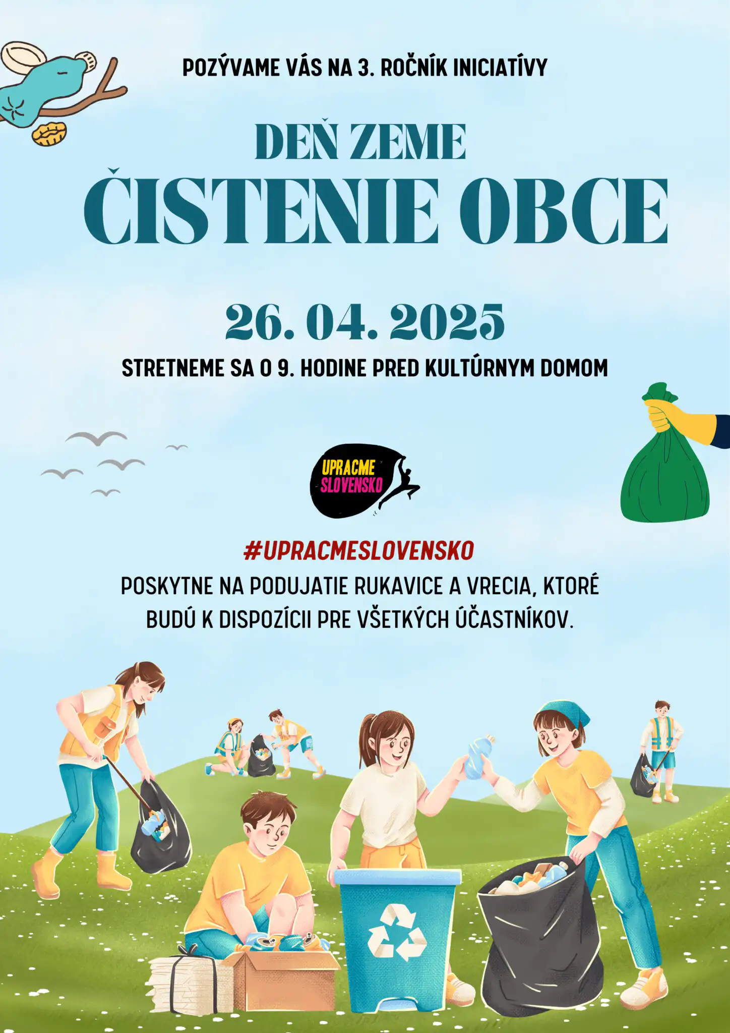 Deň Zeme – Čistenie obce