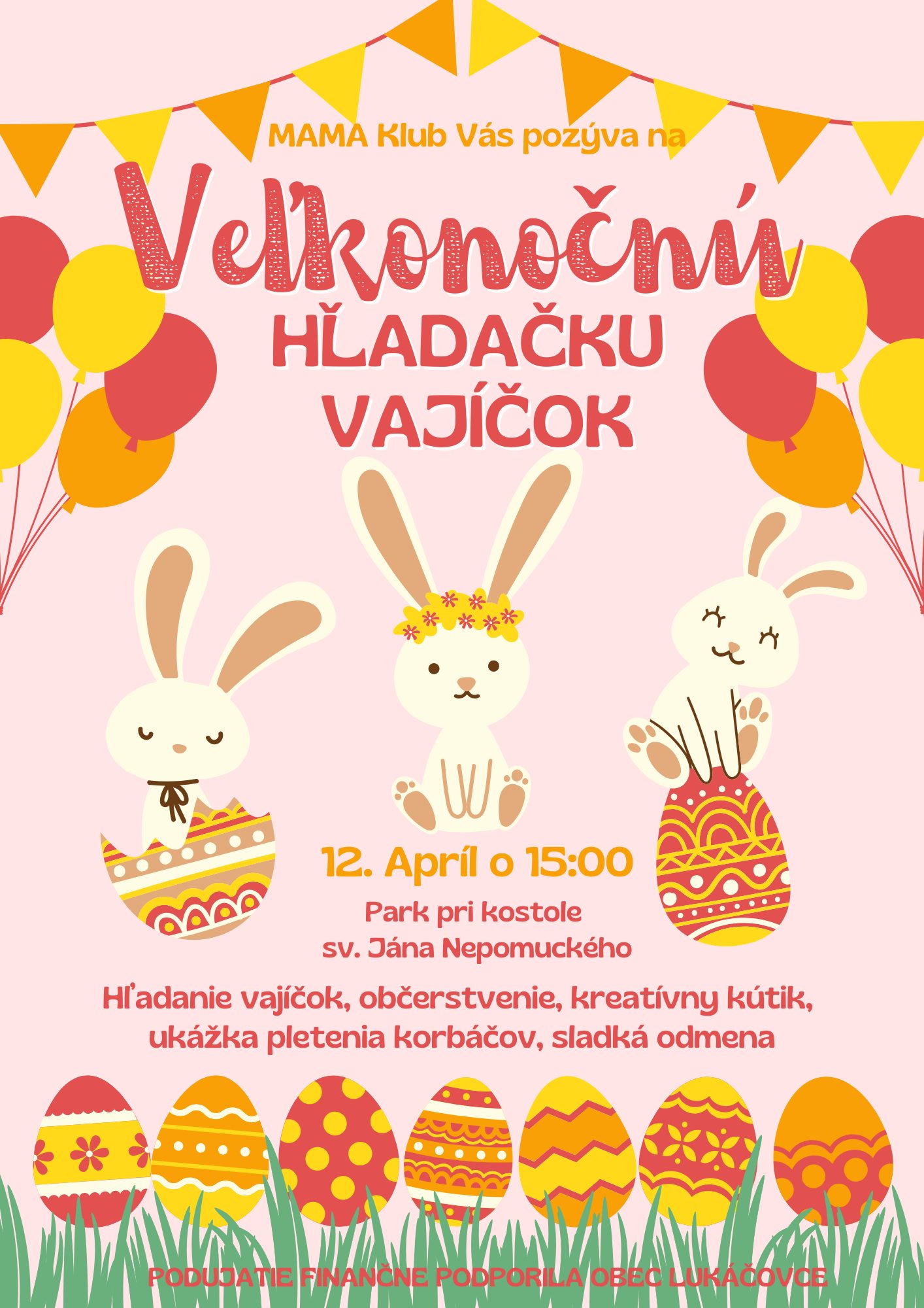 Plagát – Veľkonočná hľadačka vajíčok