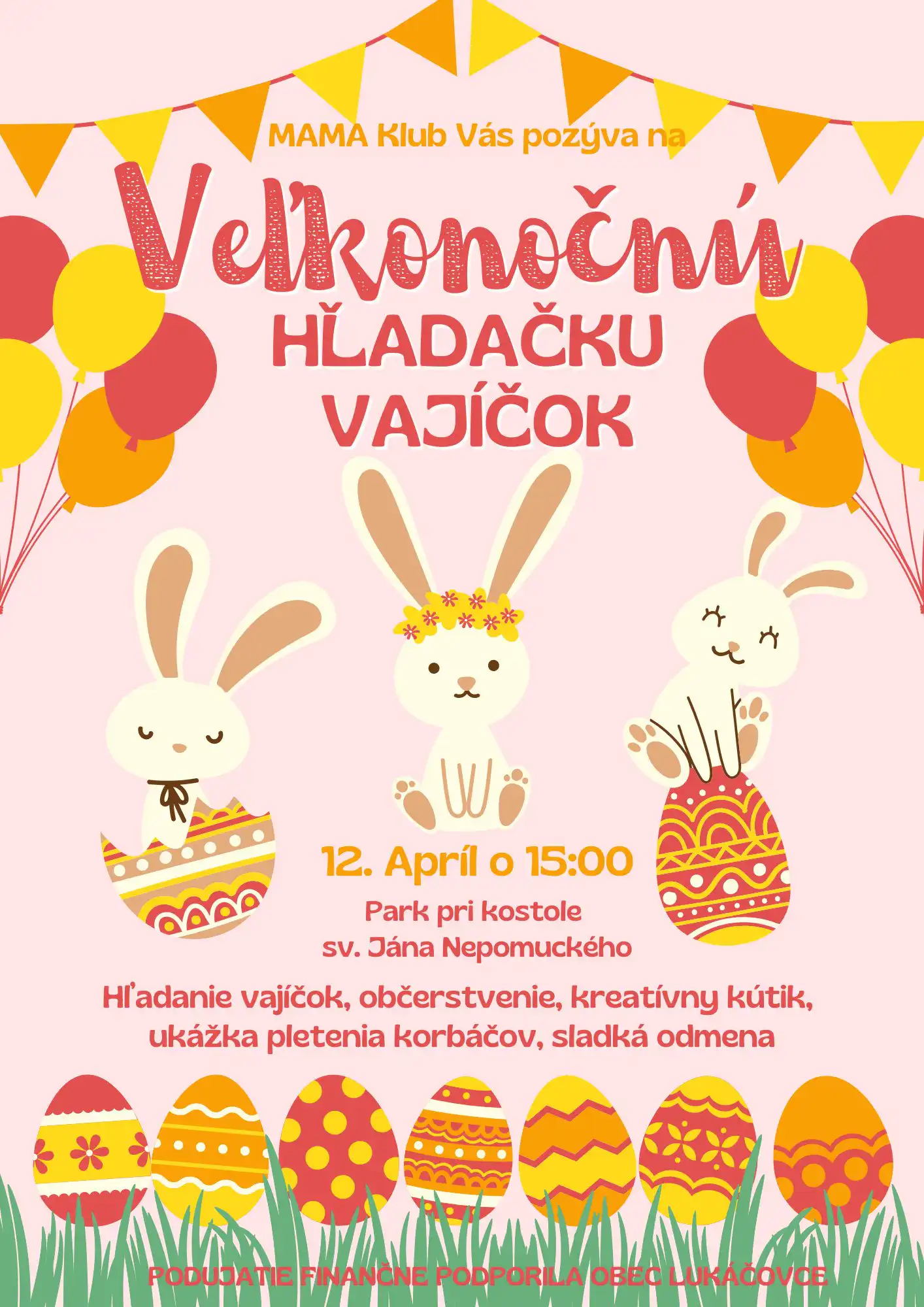 Plagát – Veľkonočná hľadačka vajíčok