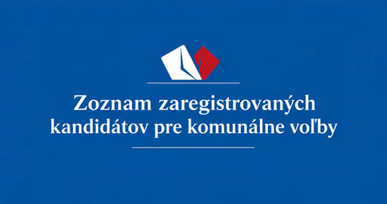 Zoznam zaregistrovaných kandidátov pre komunálne voľby 2026